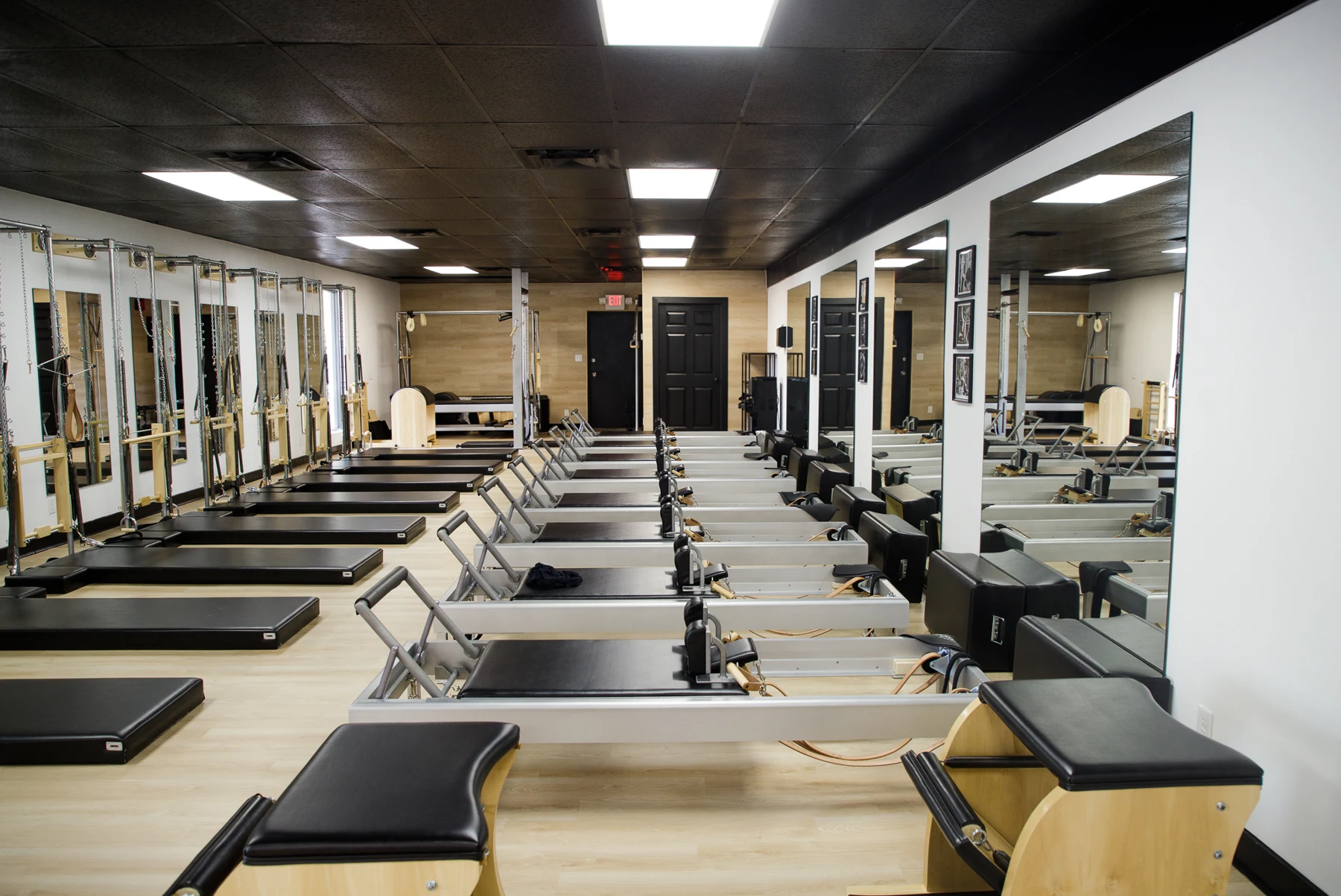 Inside UP Studio with Classical Pilates apparatus